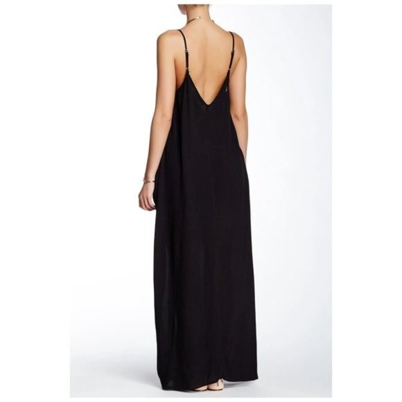 LOVESTITCH Plus Size Black Gauze Maxi Dress - 1X/2X NWT - Picture 2 of 2